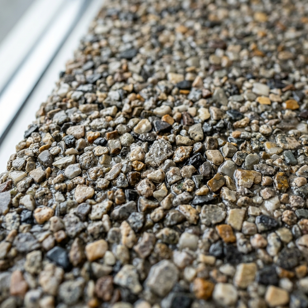 Gravel texture finish