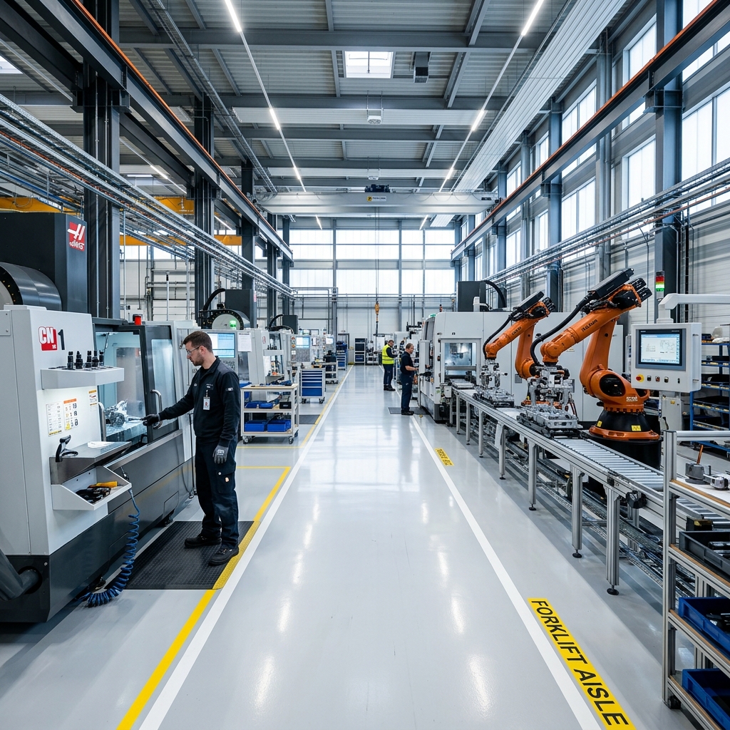Industrial production flooring