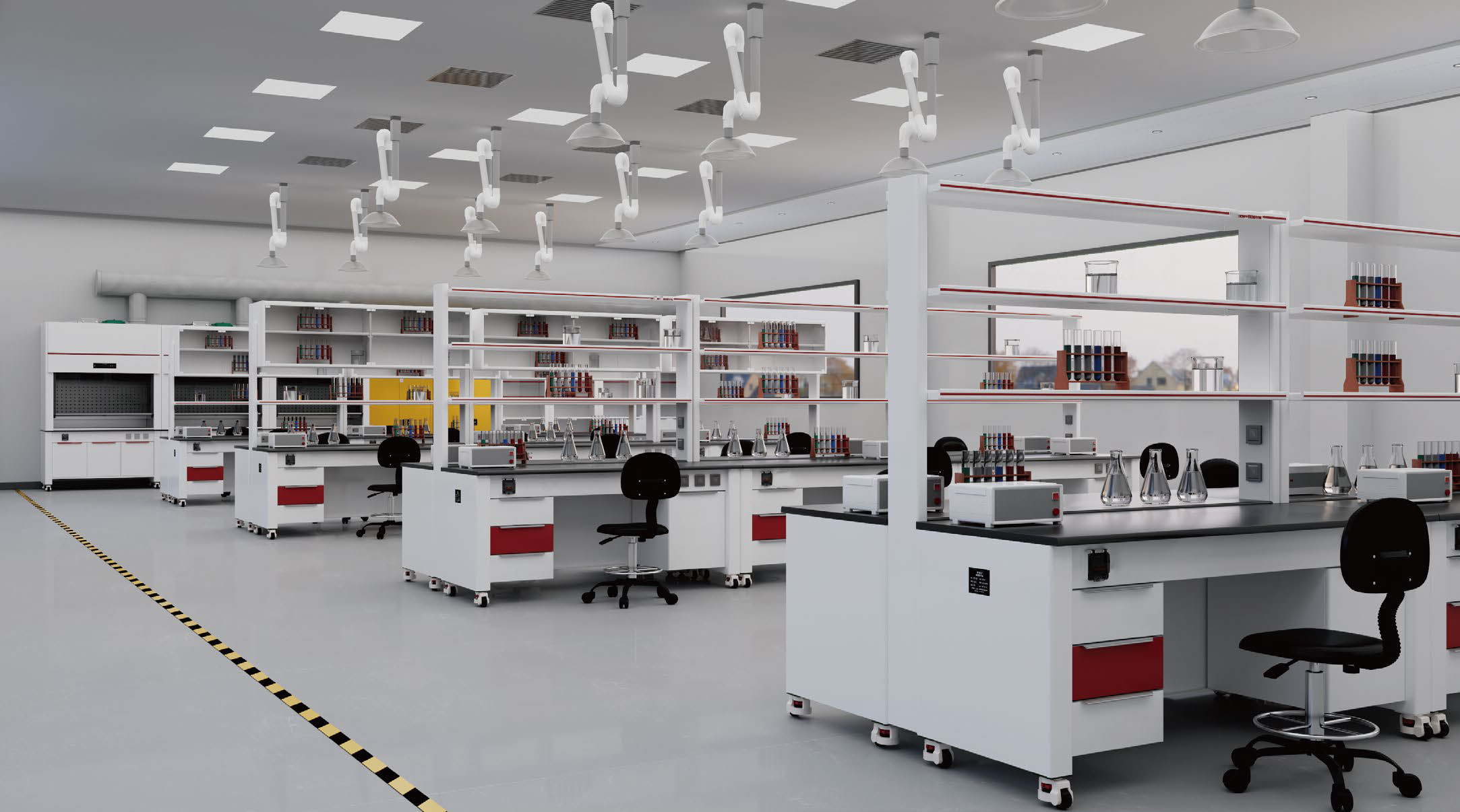Ducted laboratory fume hood
